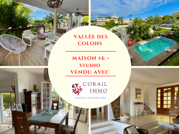 Villa F5 + studio Vallée des Colons